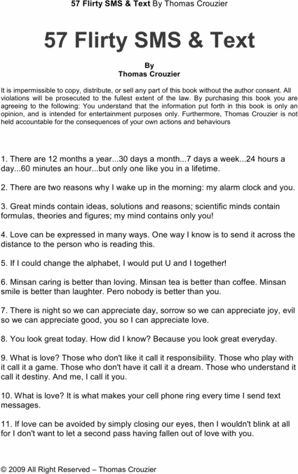 Product picture 57 Flirty SMS & Text